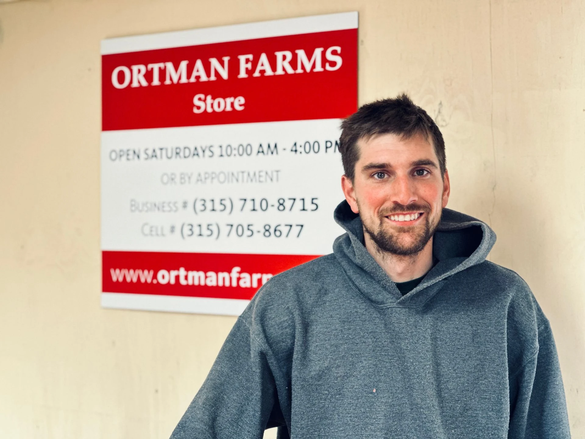 Michael at the Ortman Farms Store