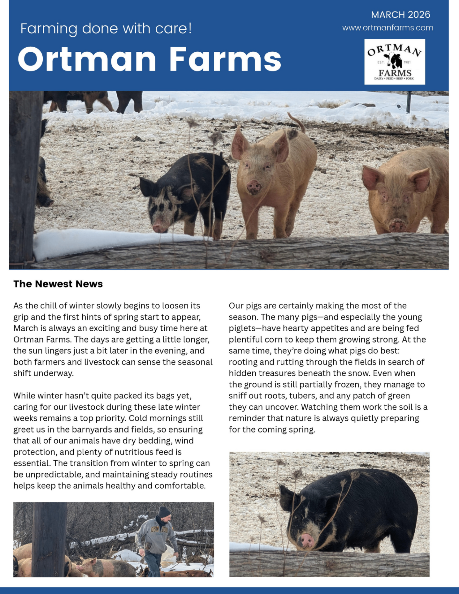 March 2026 Newsletter cover